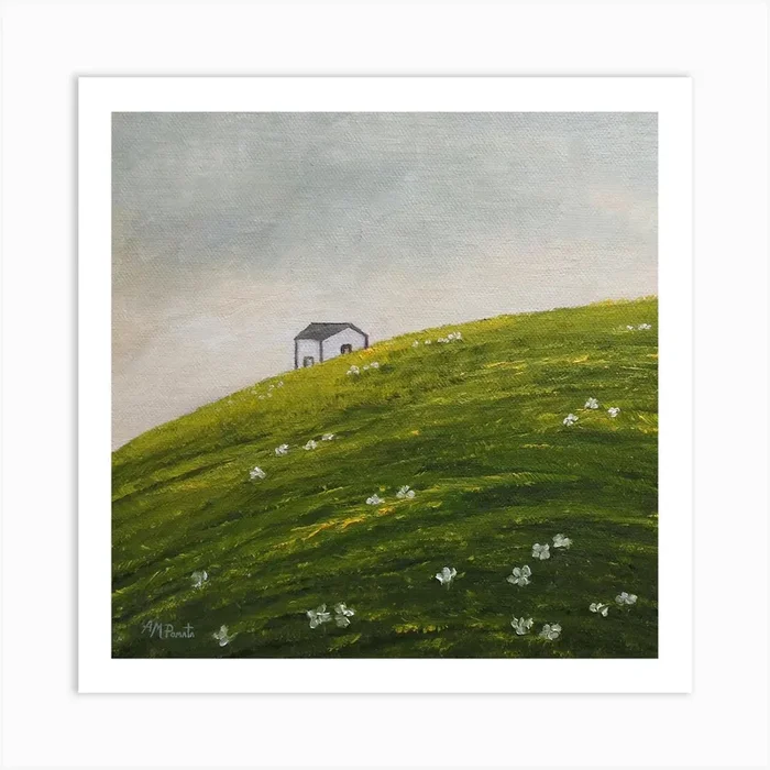 Bright Spells Square Art Print by Angeles M Pomata