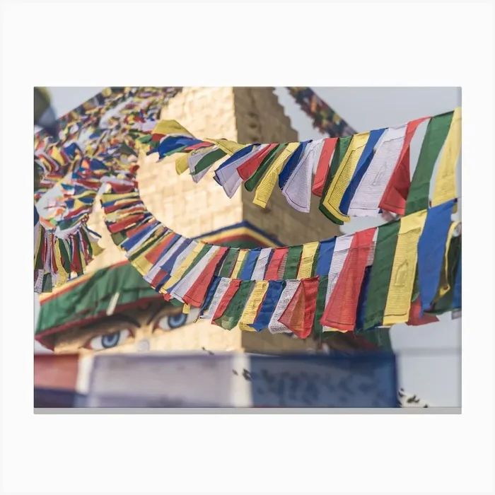 Buddhist Prayer Flags Canvas PrintP by Photolovers