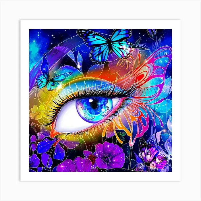 Butterfly Eye Art Print by nemesis