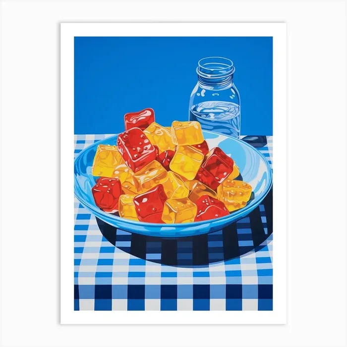 Candies In A Bowl Pop Art Still Life Art Print by PopArt Pals