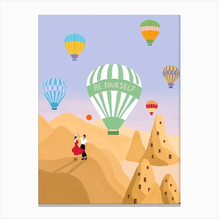 Cappadocia Sunrise Turkey Canvas Print by Jerriswen