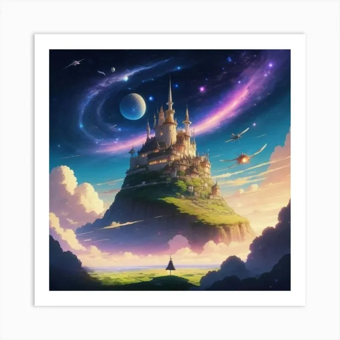 Castle In The Sky 1 Art Print by nemesis