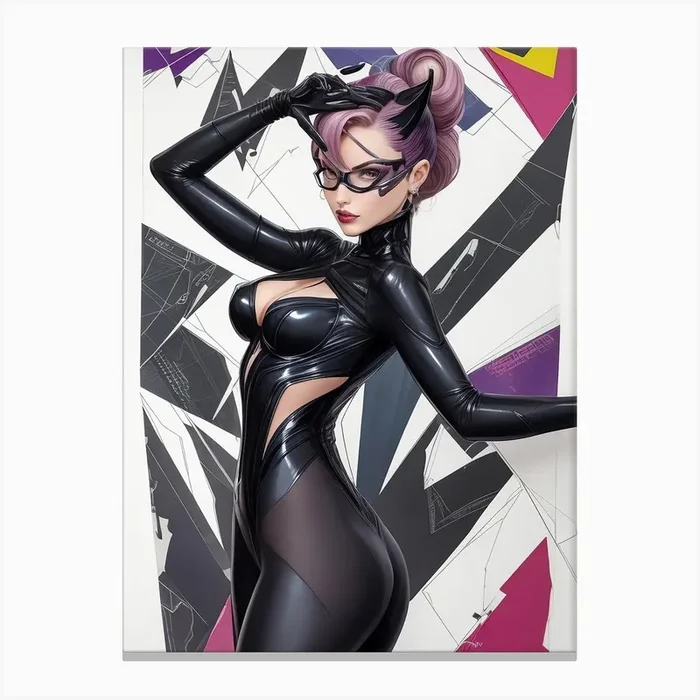 Catwoman (Fashion Expose) Canvas Print by JCreations