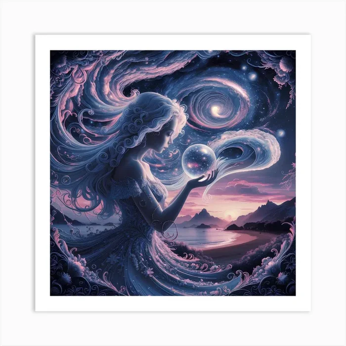 Celester Dream Catcher Art PrintAD by Atlas digital