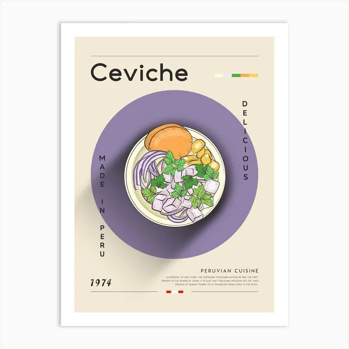 Ceviche 1 Art Print by Gastro World
