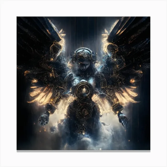 产品名称中包含顶级域名,检查并适当处理后再继续! Angel With Wings 1 Canvas PrintK by K.ES.Fosters.Enterprises