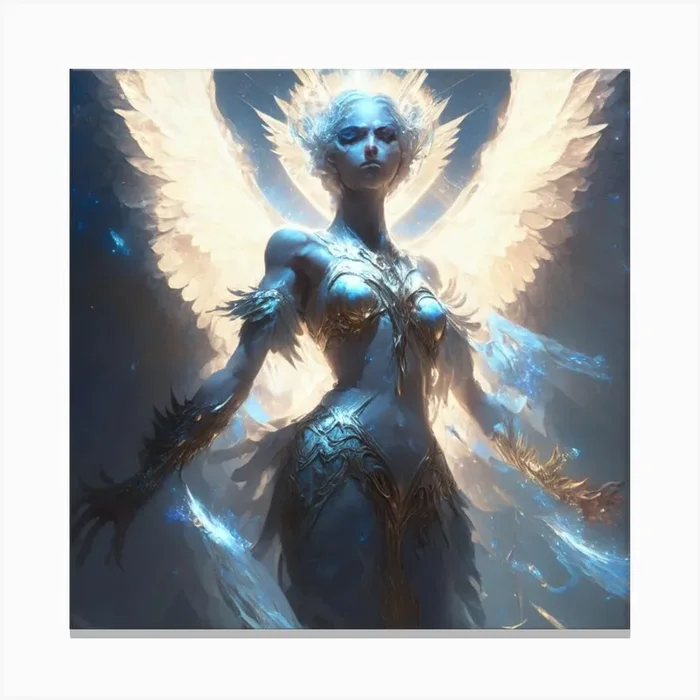 产品名称中包含顶级域名,检查并适当处理后再继续! Angel Of Light 22 Canvas PrintK by K.ES.Fosters.Enterprises