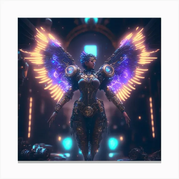 产品名称中包含顶级域名,检查并适当处理后再继续! Angel Wings 3 Canvas PrintK by K.ES.Fosters.Enterprises