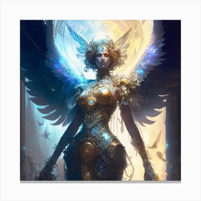 产品名称中包含顶级域名,检查并适当处理后再继续! Angel Of Light 19 Canvas PrintK by K.ES.Fosters.Enterprises