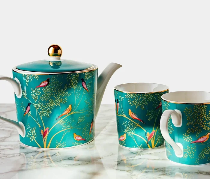 Chelsea Jade Green Afternoon Tea Set: Sara Miller London