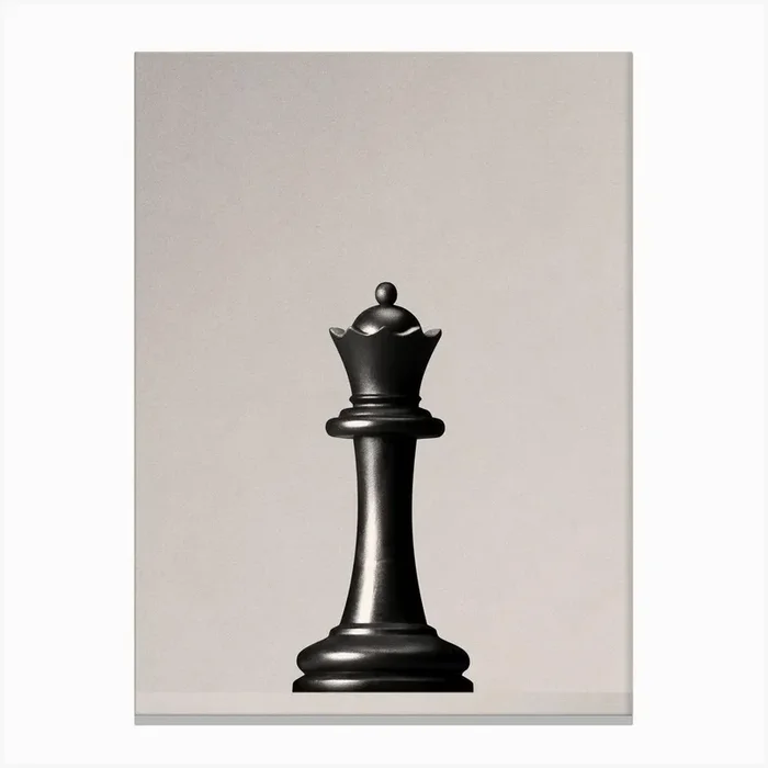 CHESS – The Black Queen II Canvas Print by Daniel Coulmann