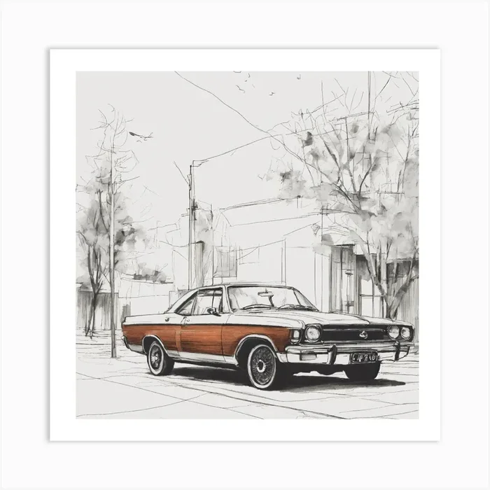 Chevrolet Car Art Print by Super_Art