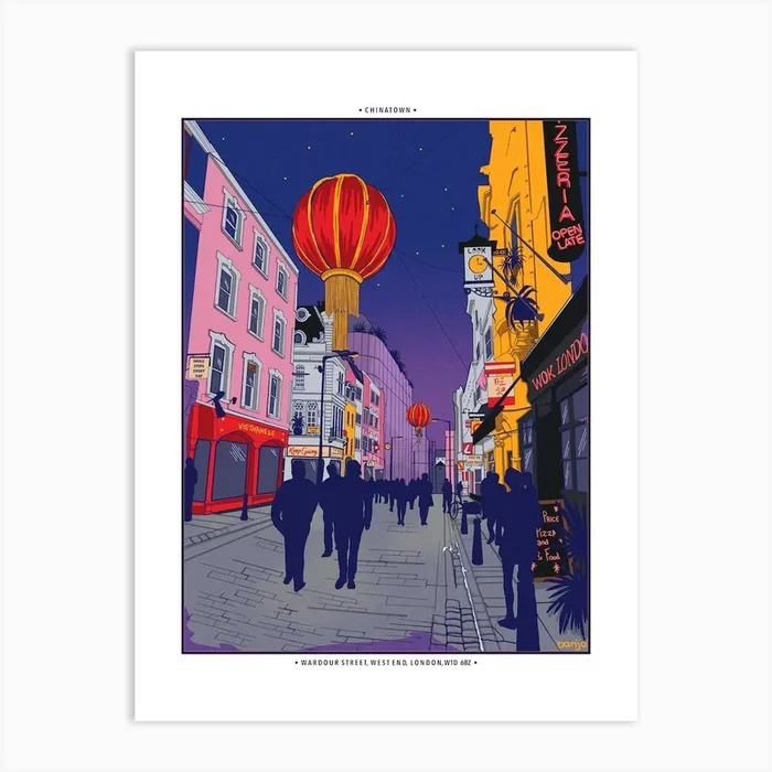 Chinatown Art Print by banjo prints