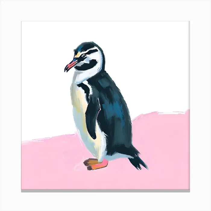 Chinstrap Penguin 02 Canvas Print by Lisa Baum