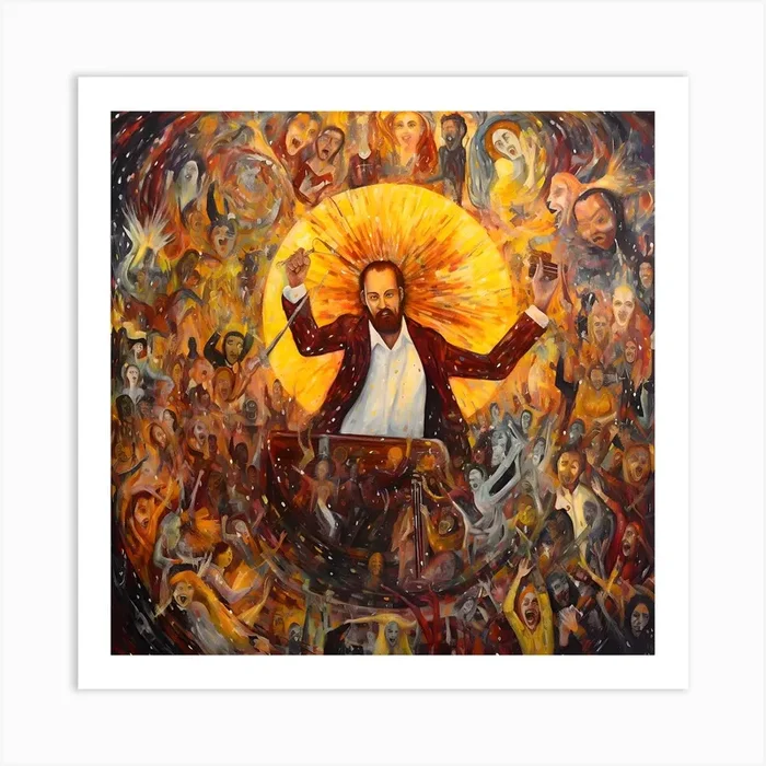 Christian God In Hell-ish Good Company Art Print by DigitalDoodle
