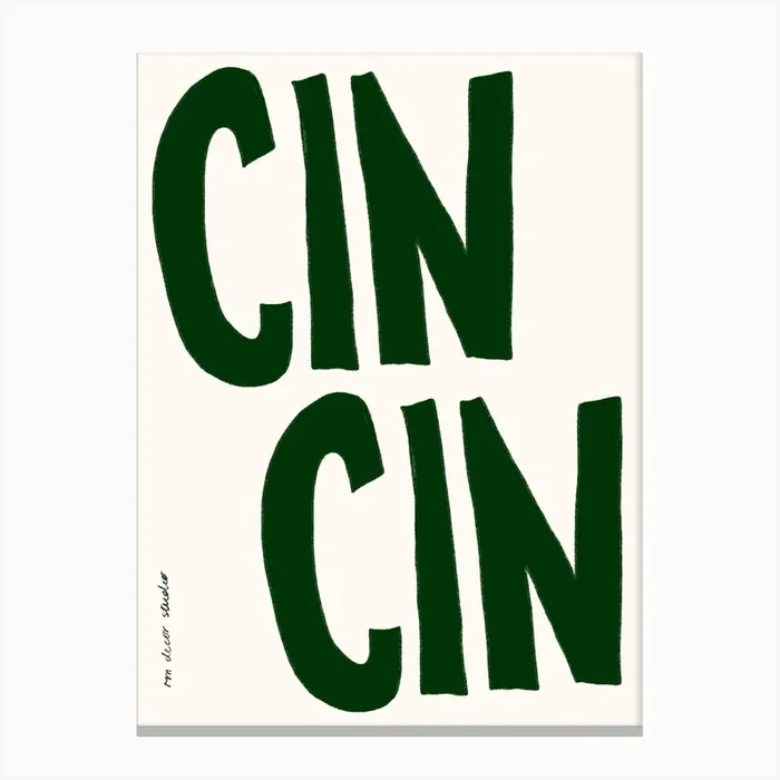 Cin Cin Print Canvas PrintRD by RM Decor Studio