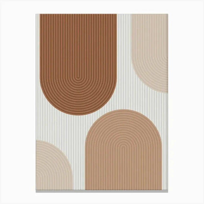 Circles and lines 7 1 Canvas Print by Vitor Costa
