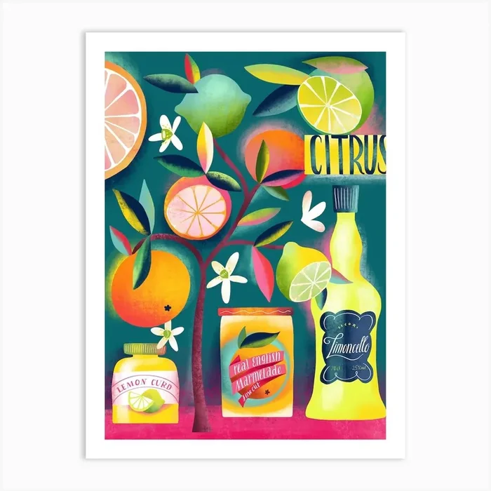 Citrus Love Art Print by Mira Paradies