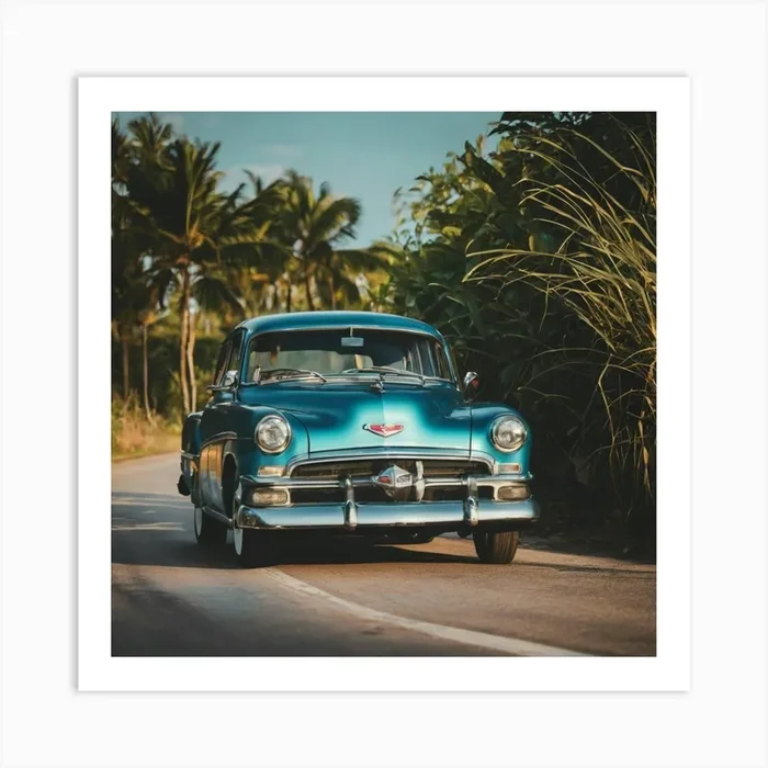 Classic Car In Cuba 4 Art Print by Pat4U