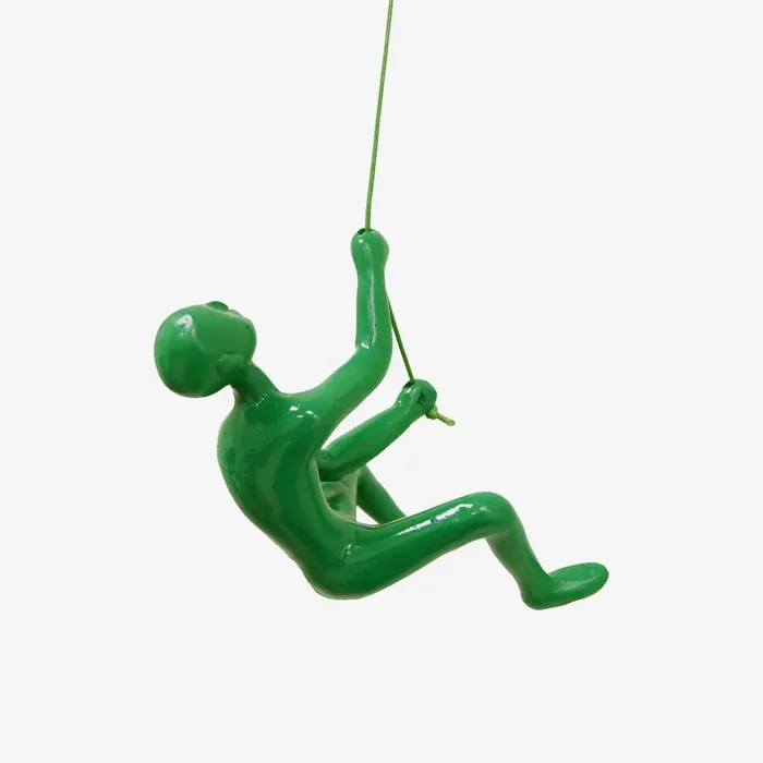 Climbing Man Wall Decor – Green by Climbing Man Wall Art