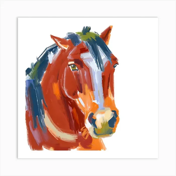 Clydesdale Horse 04 Art Print by Lisa Baum