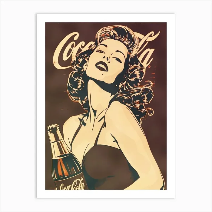 Coca Cola Girl 1 Art Print by ontoseno