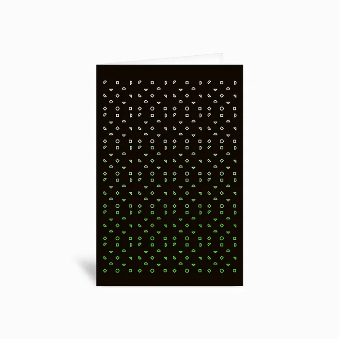 Code Green Greetings Card by SWAV STUDIO