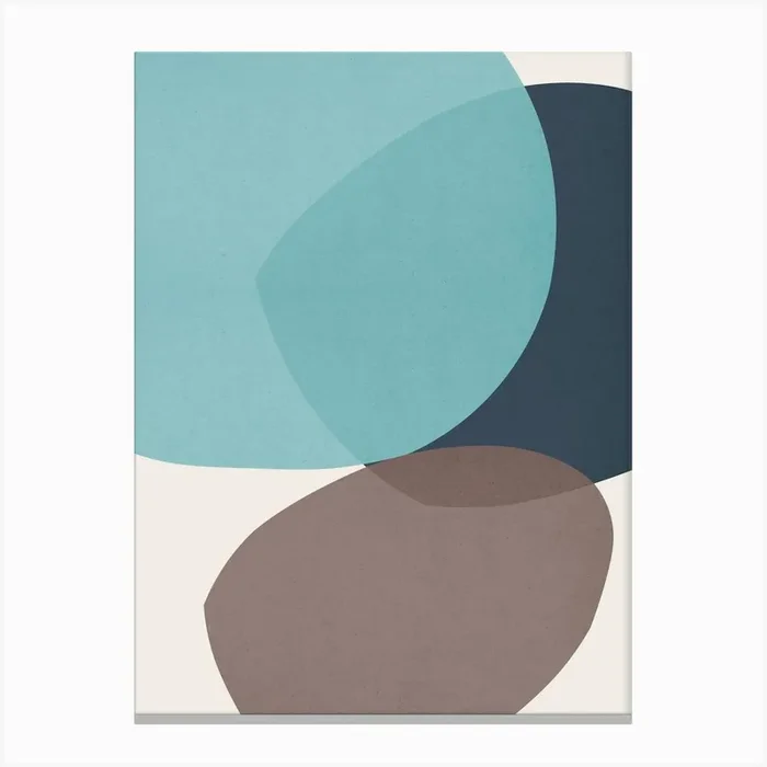 Colorful abstract shapes 59 Canvas Print by Vitor Costa