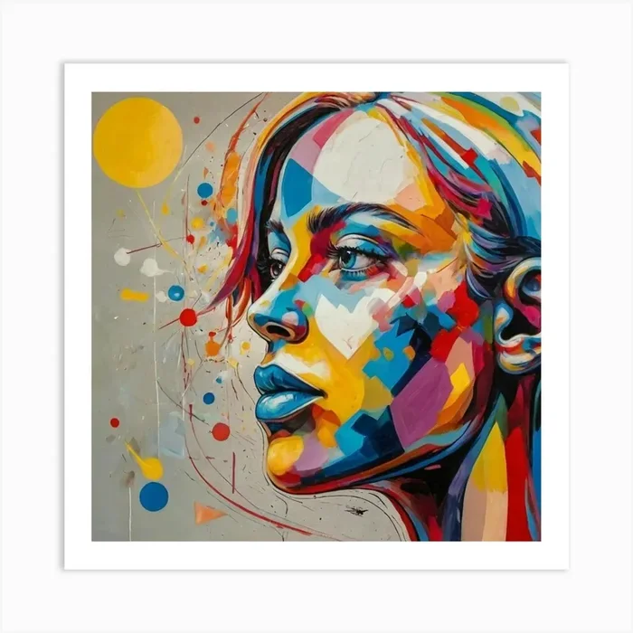 Colorful Girl Art Print by markoadamo