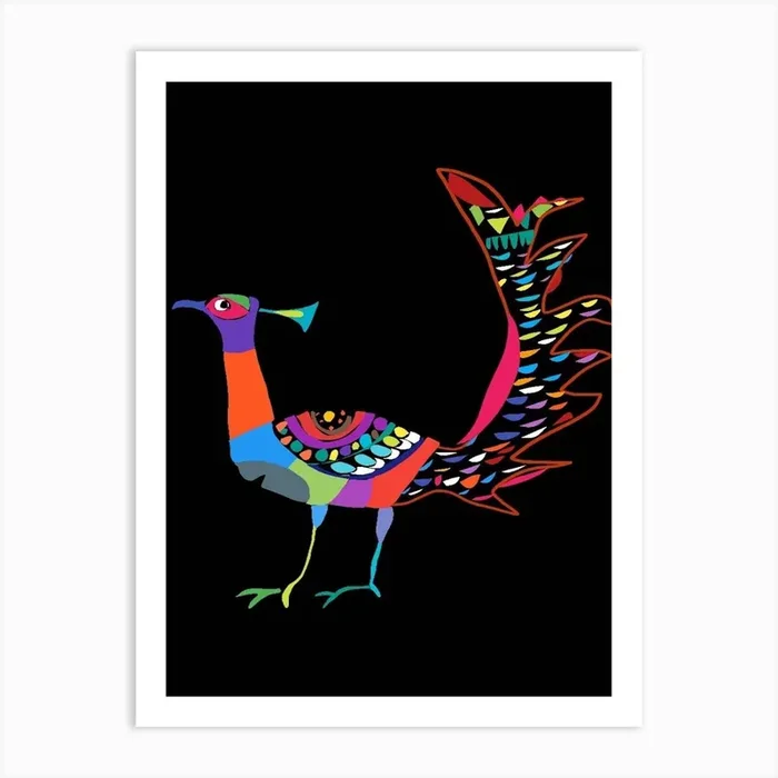 Colorful Pheasant Art Print by AniManoo