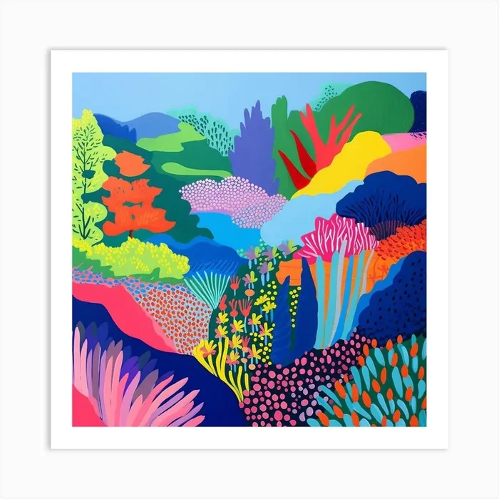 Colourful Gardens Royal Botanic Garden Edinburgh Scotland 1 Art Print by Hue Horizons Art Prints
