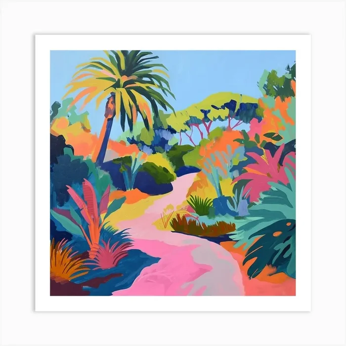 Colourful Gardens San Diego Botanic Garden Usa 4 Art Print by Hue Horizons Art Prints