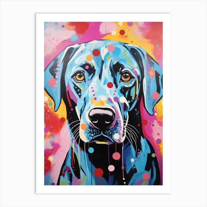 Colourful Pop Art Dog 3 Art Print by PopArt Pals
