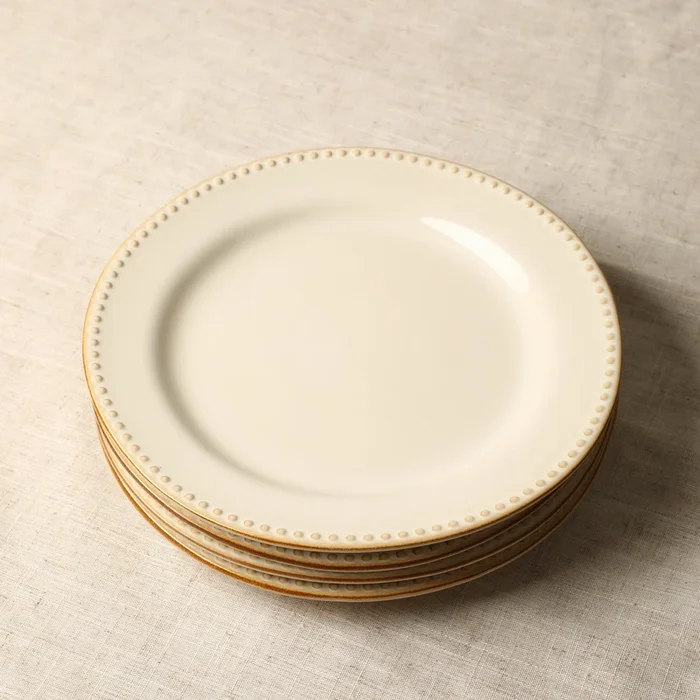 Comet Stoneware Dinner Plate Set – Cream