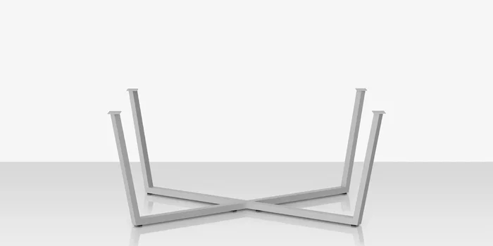 Contemporary Bases Flat X 96 Dining Table Base