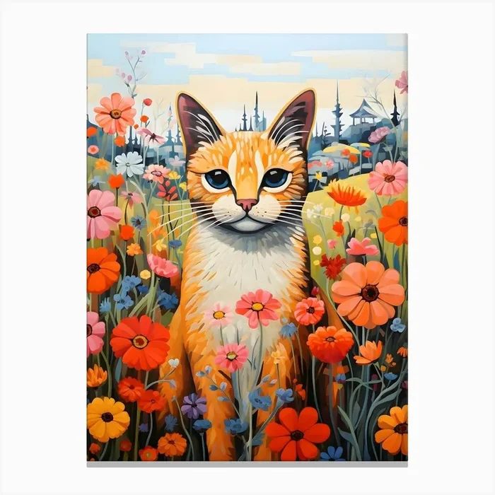 Contemporary Country Cats 5 Canvas PrintSC by S.K. Coghlan