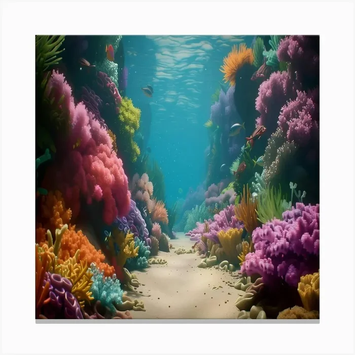 Coral Reef Canvas Print by Wallartforyou