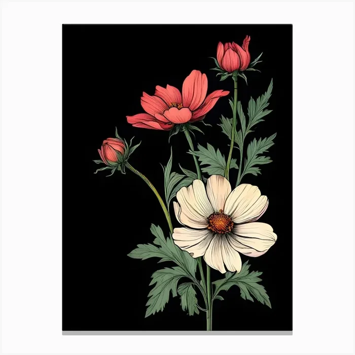 Cosmos Flower 2 Canvas Print by Art shop