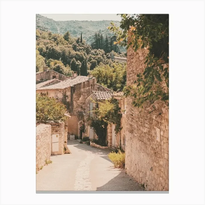 Countryside Street Canvas Print by Boho Styler Studio