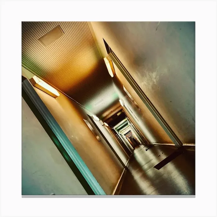 Creepy Hallway Canvas PrintDV by Distorted Vision