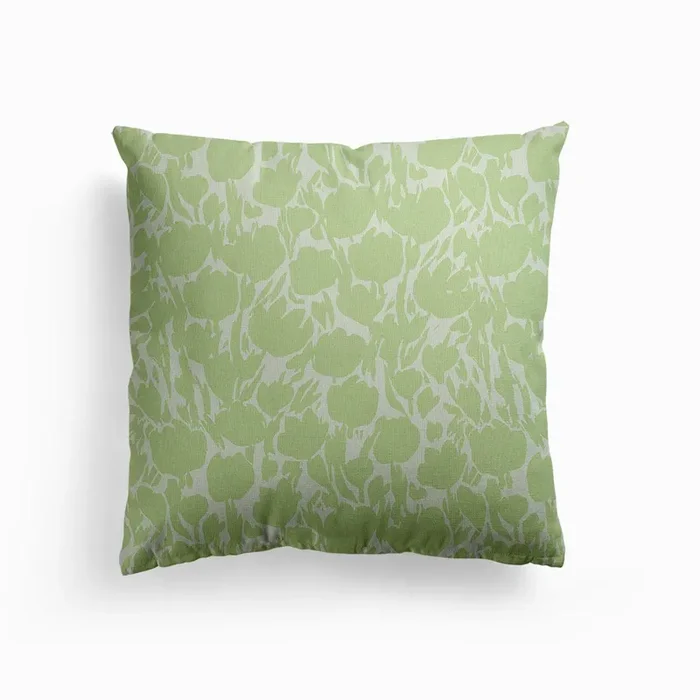 Crocus Silhouette Canvas Cushion by Charlotte Nicholson