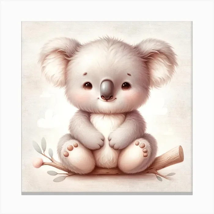 Cuddly Koala Canvas PrintT by Tessy