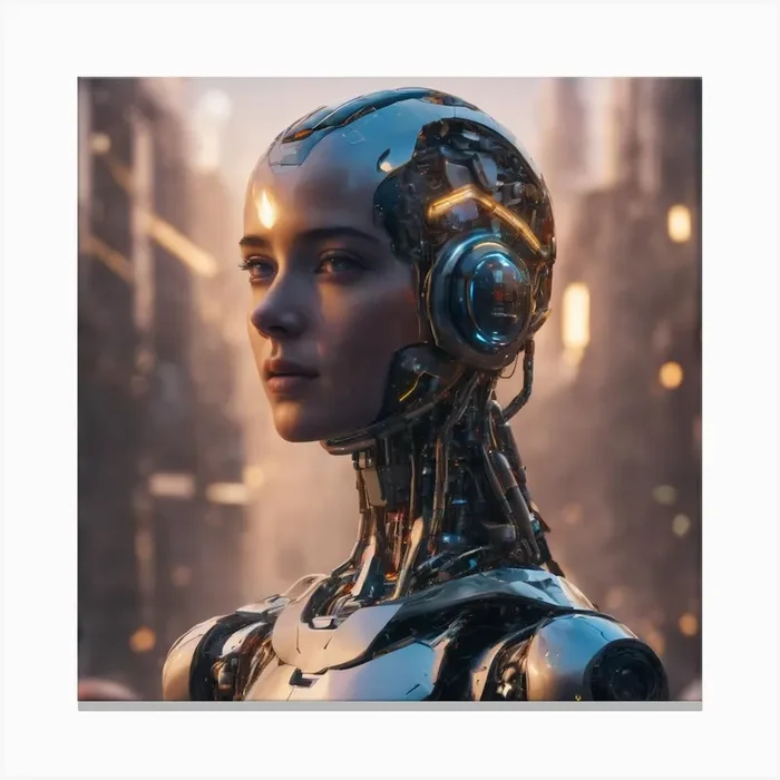 Cyborg Canvas Print by Mimi_Bg