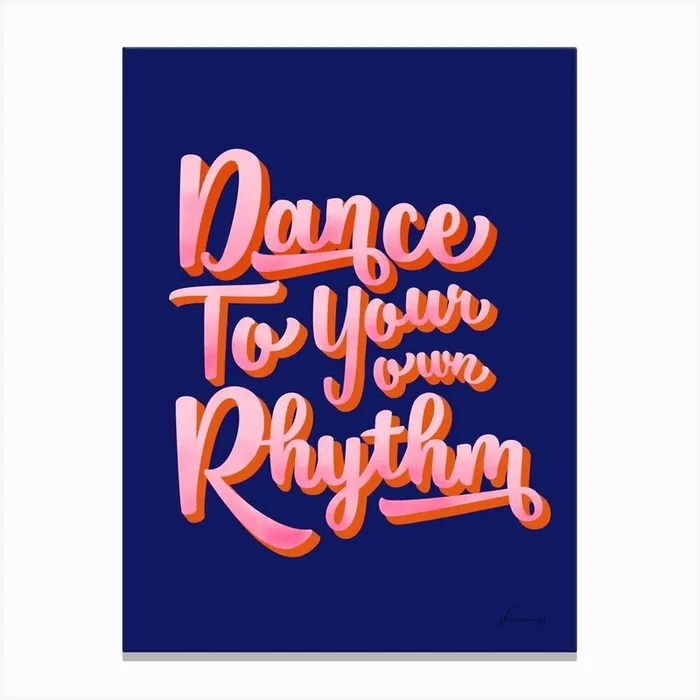 Dance To Your Rhythm Canvas Print by showmemars