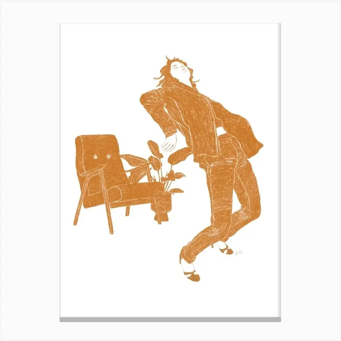Dancing 6 Canvas Print by Jenny Liz Rome