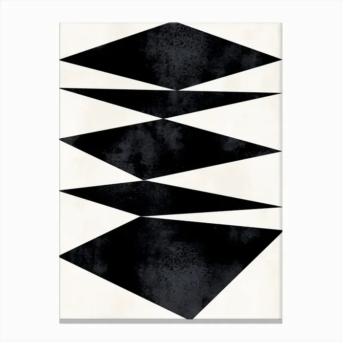 Dancing Forms Canvas Print by Kubistika