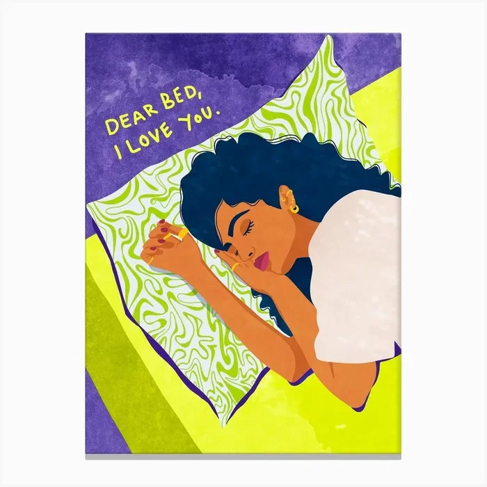 Dear Bed, I love you Canvas Print by Raissa Oltmanns