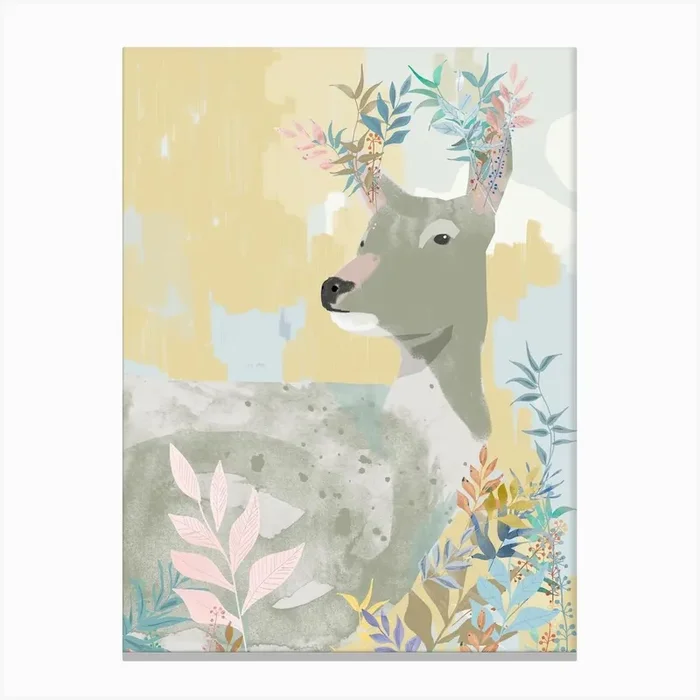 Deer Canvas Print by Hanna Melin