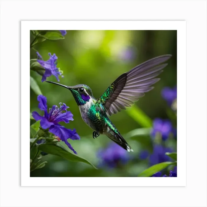 Default A Stunning Highresolution Photograph Of A Vibrant Humm 0 Art Print by Shop artist