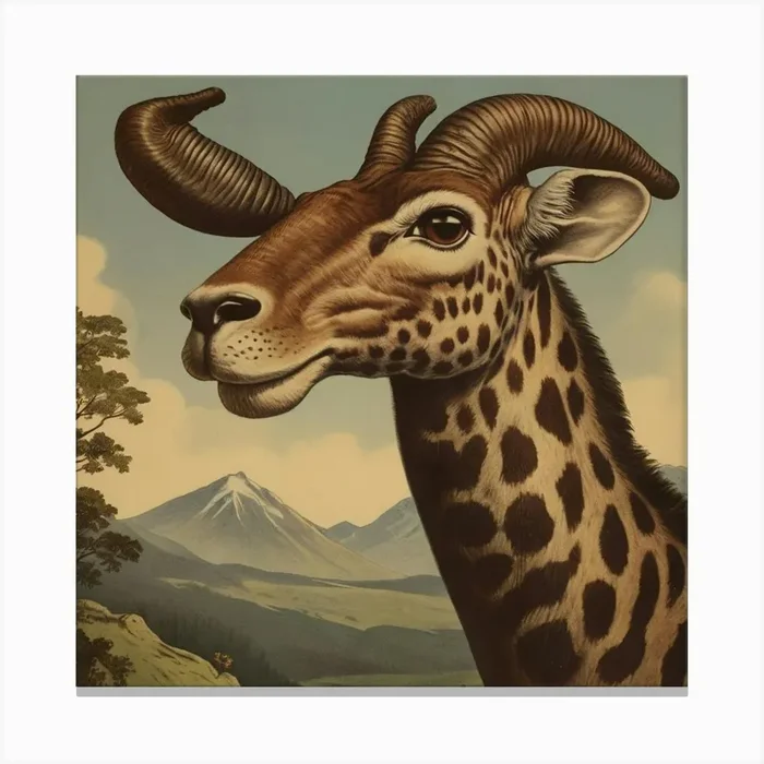 Default Default Vintage And Retro Animal Advertising Aestethic 1 Canvas Print by ontoseno